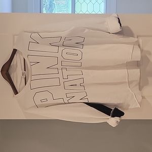 Pink Nation white sweatshirt